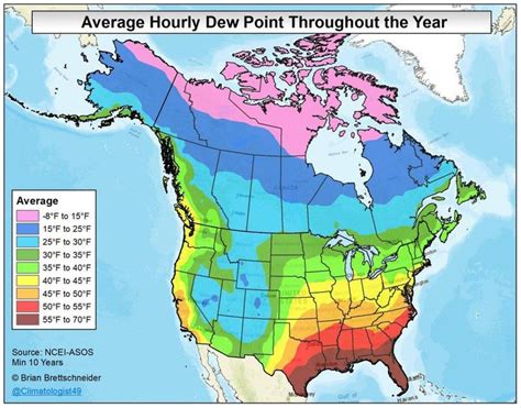 Oh The Humidity. Which State Is The Most Humid? | Summer temperature ...