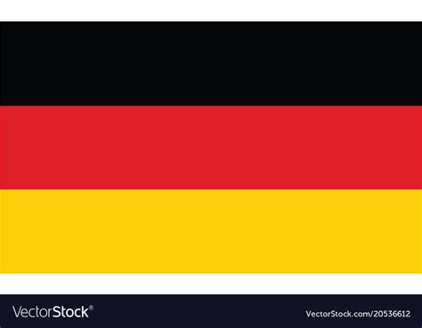 Germany flag official colors and proportion Vector Image