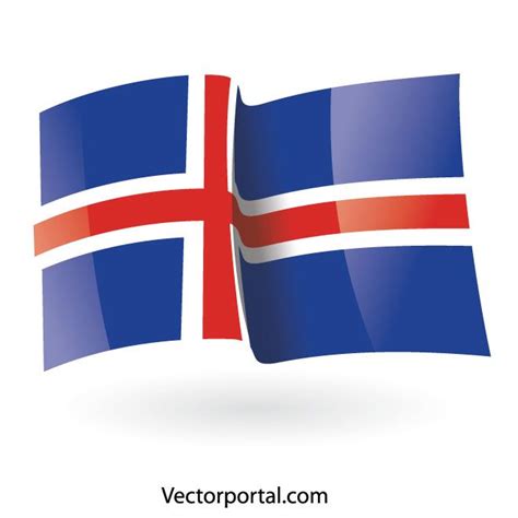 Iceland flag | Iceland flag, Vector free, Flag