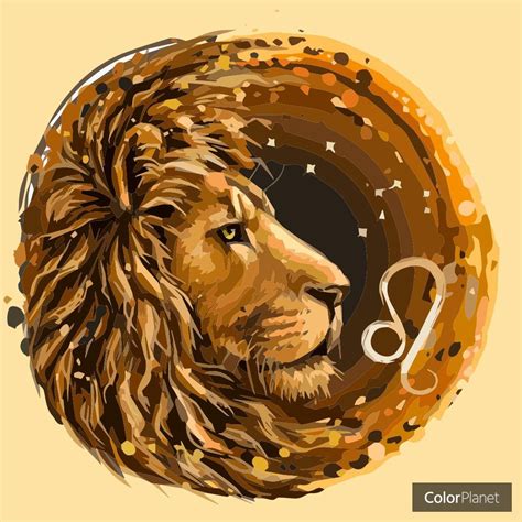 Coloring Zodiac Leo pictures | Pintura de león, Arte del zodiaco ...