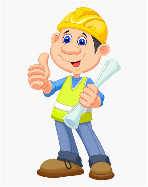 Printable Construction Worker Cartoon