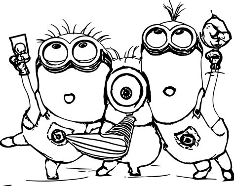 ️Printable Minion Coloring Pages Free Download| Gambr.co