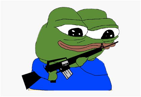 #pepe #meme #rarepepe #gun - Twitch Emotes Pepe, HD Png Download - kindpng