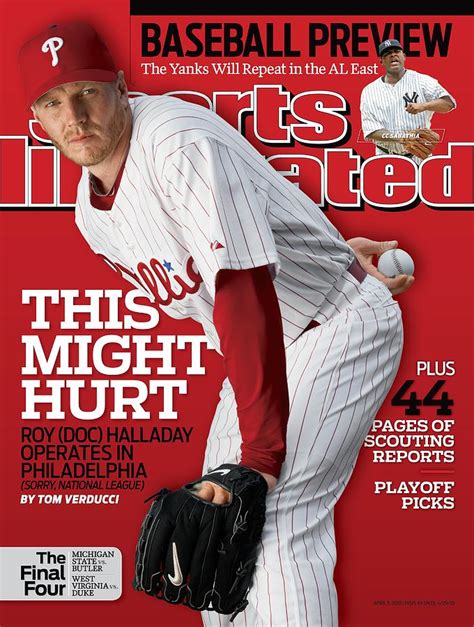 Philadelphia Phillies Roy Halladay Sports Illustrated Cover by Sports ...