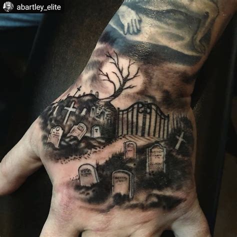 Adam Bartley did this freehand graveyard on Paul not too long ago. It's ...