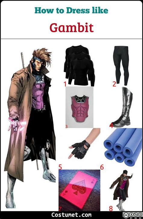 Gambit (X-Men) Costume for Halloween