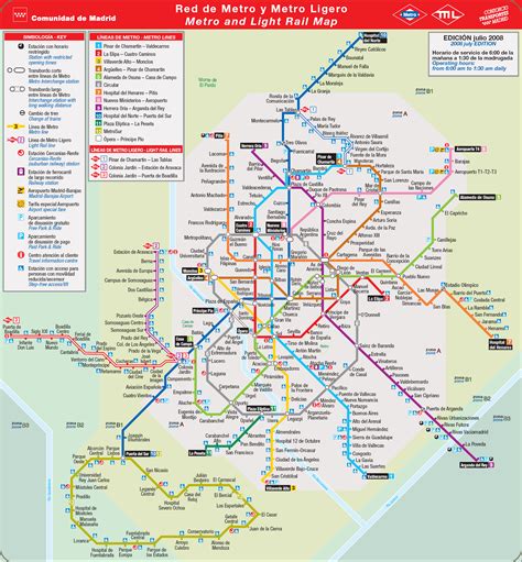 Madrid Subway Map - ToursMaps.com