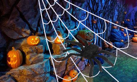 Up To 73% Off on Giant Halloween Spider Web Pa... | Groupon Goods