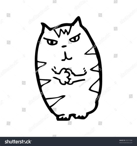 Evil Cat Cartoon Stock Vector Illustration 55577398 : Shutterstock