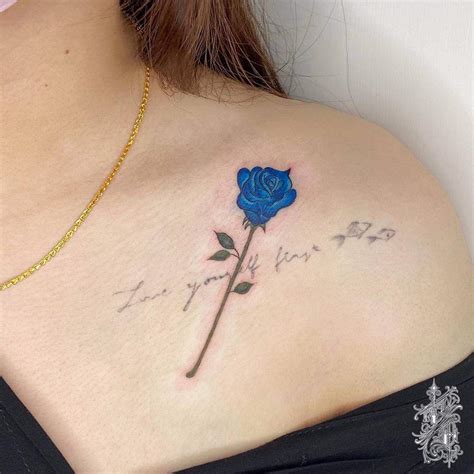 Top 81 Best Blue Rose Tattoo Ideas - [2021 Inspiration Guide]