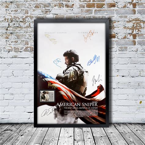 American Sniper Signed Movie Poster Framed and Ready to Hang - Etsy