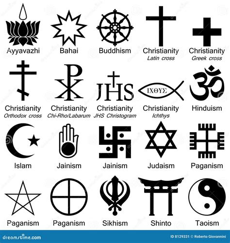 World Religion Symbols Stock Image - Image: 8129331