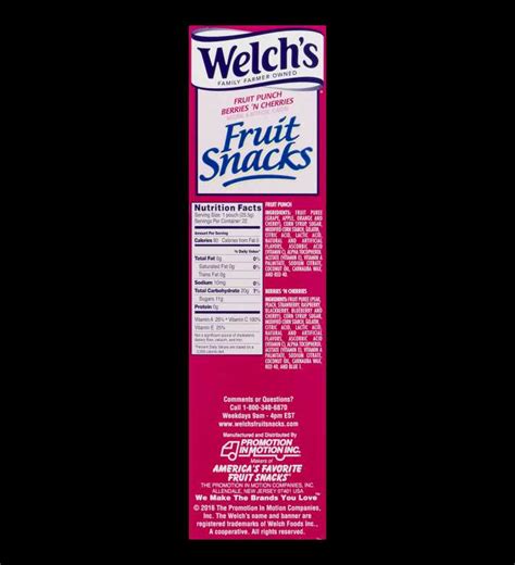 Welch's Fruit Snacks, Fruit Punch & Berries N' Cherries, 22 ct, 0.9 oz