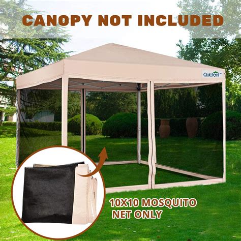 Quictent Canopy Screen Walls Replacement Mosquito Netting for 10x10 Pop ...