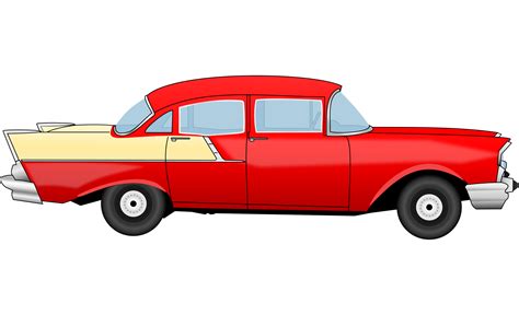 Free Vintage car Side view Clipart for Download