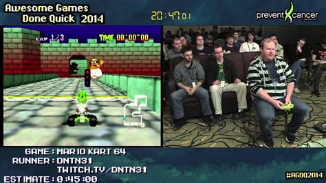 Mario Kart 64 :: 150cc Large-skips SPEED RUN Live by DNTN31 #AGDQ 2014 ...