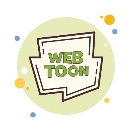 Webtoon icon in Bubbles Style