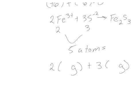 SOLVED: For the compound iron (III) sulfide, answer the following ...