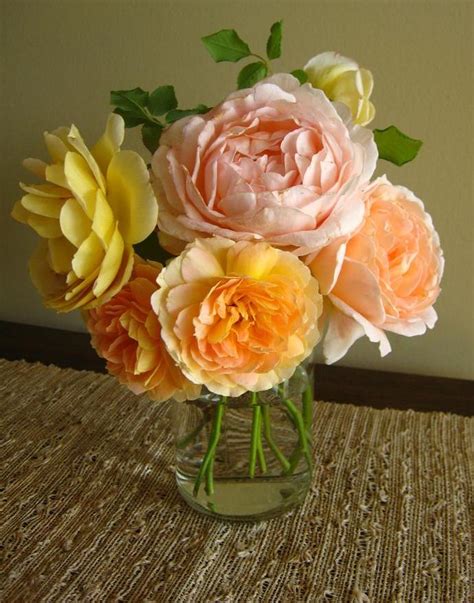 A Shower Fresh Garden: English Rose Bouquet