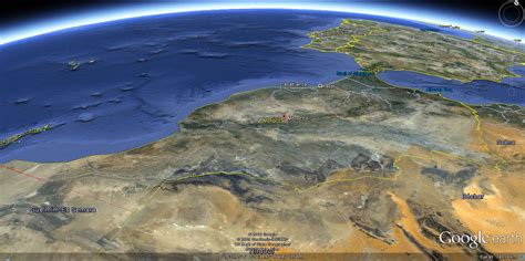 Carte Du Maroc Par Satellite - Carte D Italie