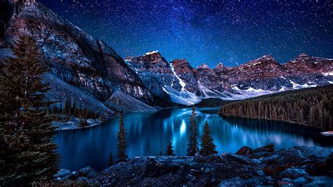 Download Fantastic Lake Louise In Alberta Canada Hdr Wallpapers ...