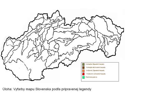 Slep? Mapa Slovenska Rieky