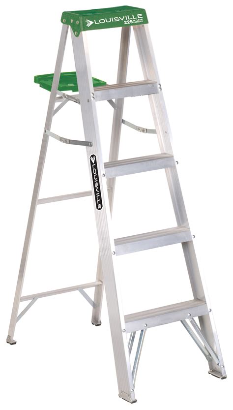 Louisville Ladder AS4005 5 ft. Aluminum Step Ladder, Type II, 225 lbs ...