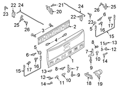 Ford Ranger Tailgate Hinge - KB3Z2143001A | Havre Ford, Havre MT