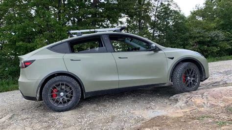 Watch World's First Off-Road-Ready Tesla Model Y Tackle Tough Terrain