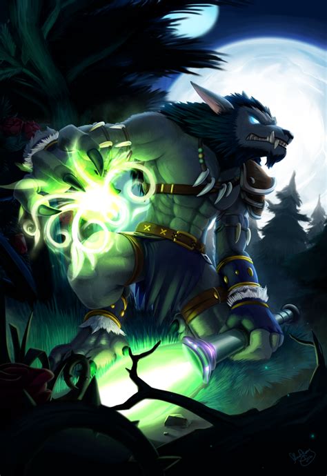 Worgen Feral Druid of the Claw by sonicolas from World of Warcraft ...