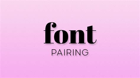 Font Pairing - Serif & Sans Serif | Skillshare Student Project