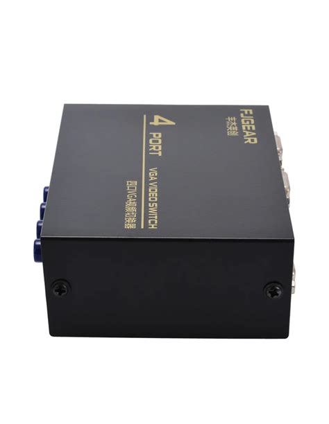 4 Port VGA Manual Selector Switch / Splitter Box For LCD PC