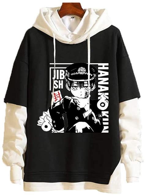 Meelanz Unisex Hoodie Anime Pullover Sweatshirt Long Sleeve for Men ...