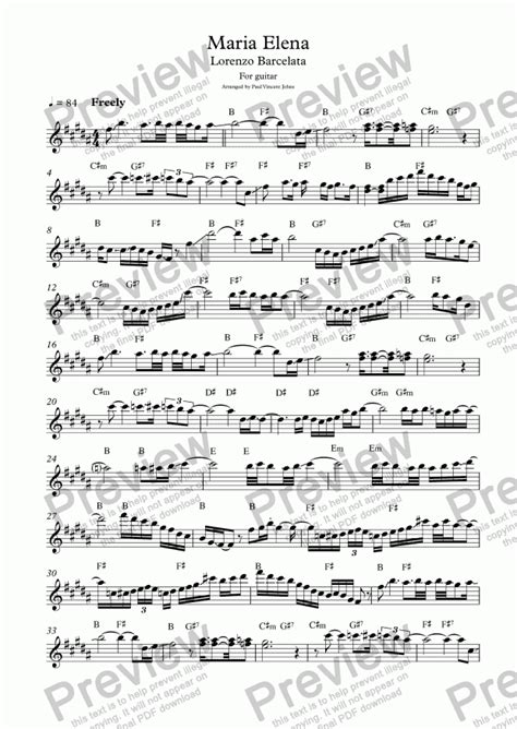 Maria Elena - Download Sheet Music PDF file