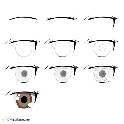 Anime Eyes Drawing Step By Step Guys