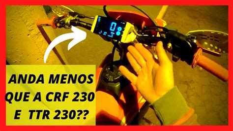 Velocidade máxima CRF250F (top speed) perdeu pras 230 será ??? veja ...