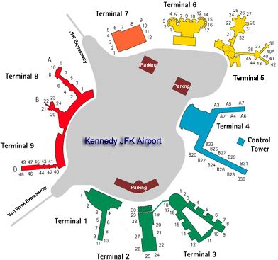 Jfk Airport Terminal Map – Map Of The World