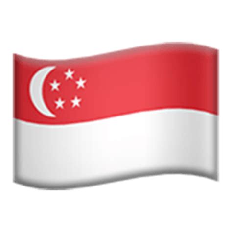 Flag Of Singapore | ID#: 1196 | Emoji.co.uk