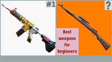 PUBG Mobile: 5 best weapons for beginners to use