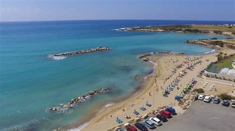 corallia beach from above, coral bay, paphos cyprus march 2016 dji ...