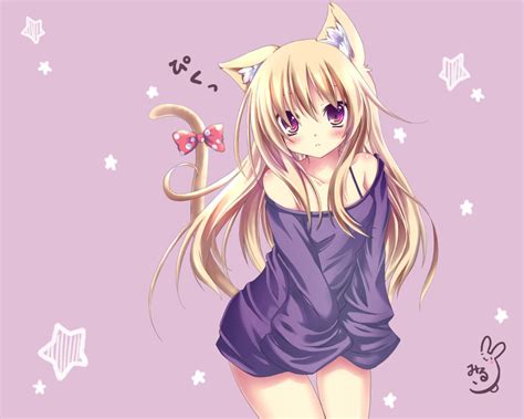 Anime Cat Girl Wallpaper - WallpaperSafari