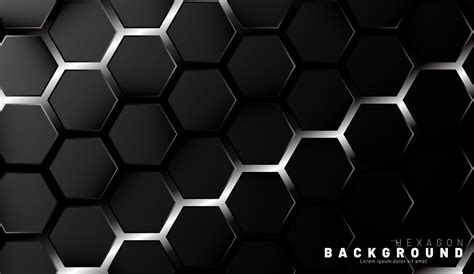 Abstract black hexagon pattern 676171 Vector Art at Vecteezy