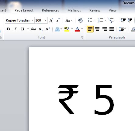 Indian Rupee Font for your PC - Kerala Click