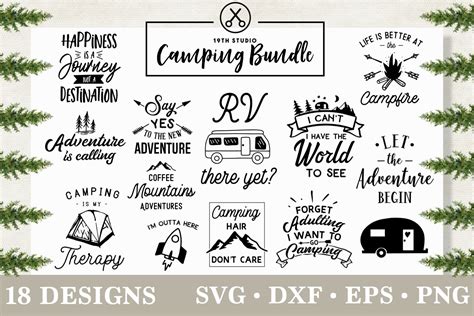 Camping SVG Bundle | MB3 | Illustrations ~ Creative Market