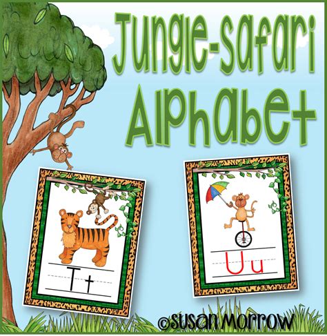 Jungle Alphabet Posters Primary Font - Jungle Theme Classroom Decor ...