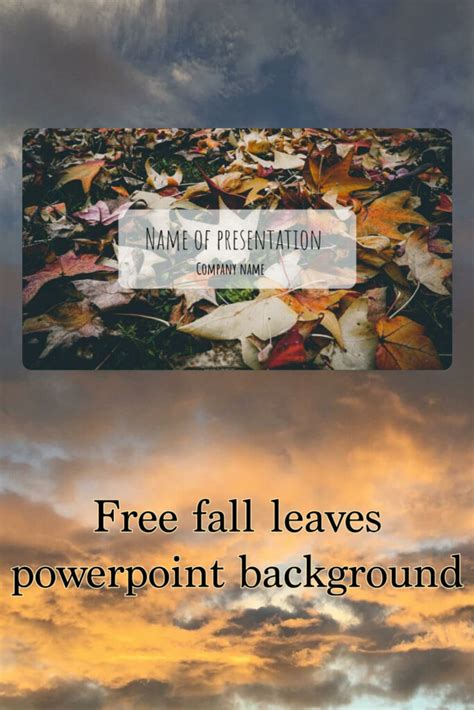 Free Fall Leaves Powerpoint Background – MasterBundles