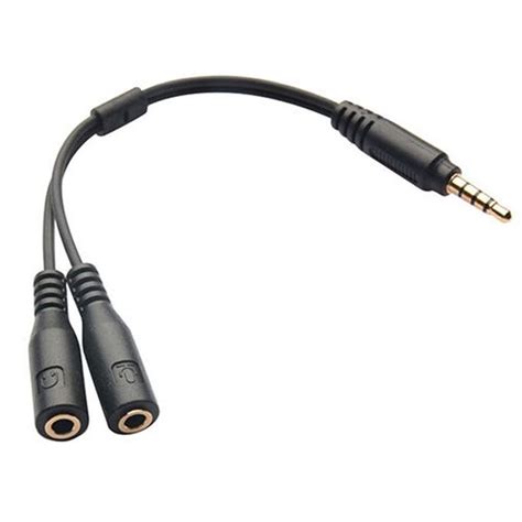 Generic 3.5mm Audio Splitter Combo jack to female Microphone and ...