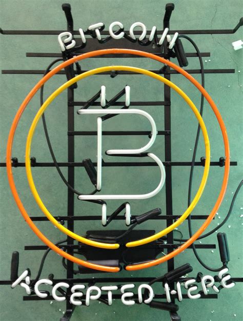 The Official Bitcoin Neon Display Sign - Designed by ...