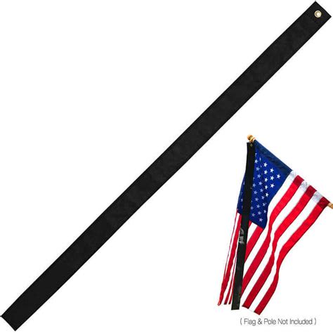 Mourning Flag Streamer - Anley Flags