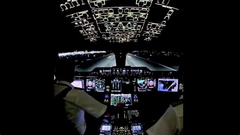 Airbus a350 cockpit night takeoff view night takeoff view of a 350 ...